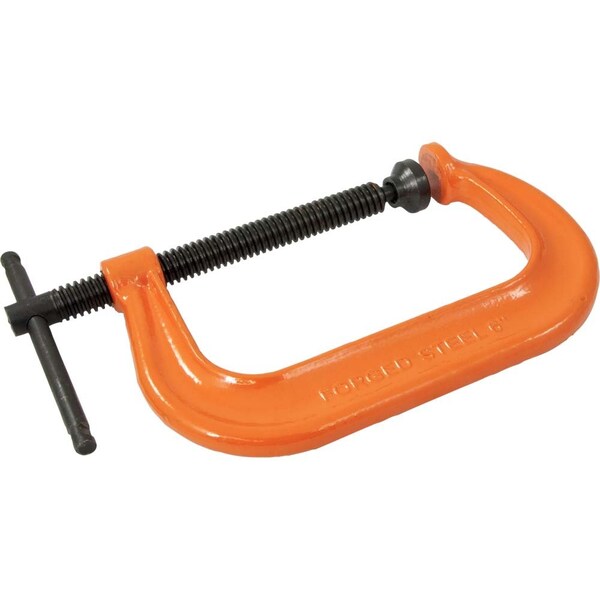 Tools 6" Drop Forged C-Clamp, 0 - 6" Capacity